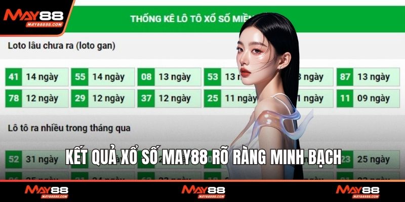 Kết quả xổ số May88 rõ ràng minh bạch